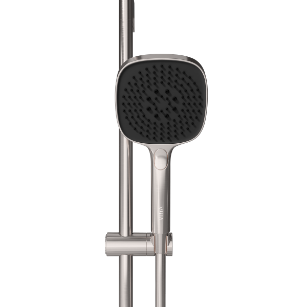 Душевая стойка VitrA Core Square A4591734EXP с ручным душем без смесителя брашированный никель