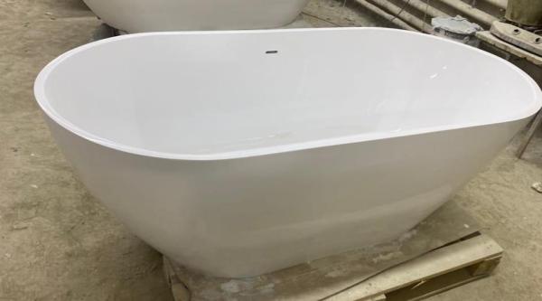 Ванна AquaStone Бали 180х80 литьевой мрамор с переливом