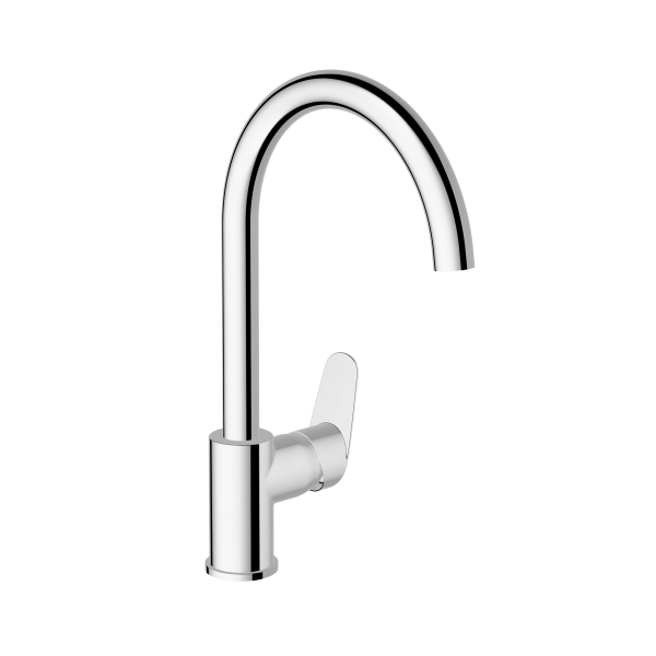Смеситель VitrA Flow Round  A43407EXP с поворотным изливом однорычажный хром латунь
