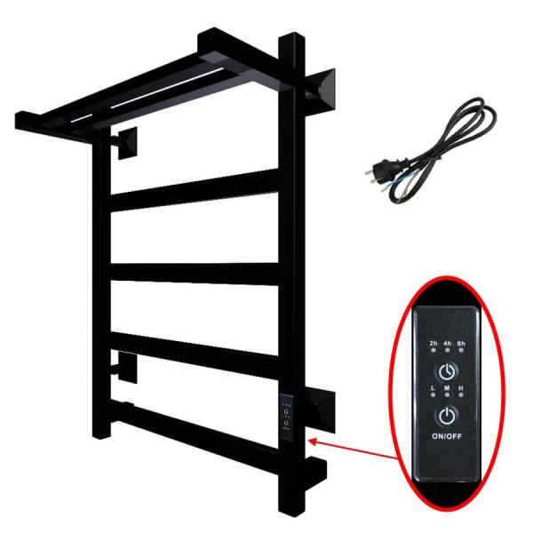 Полотенцесушитель Тругор Пэк сп 20 кв П 60х50 черный ВГП электрический