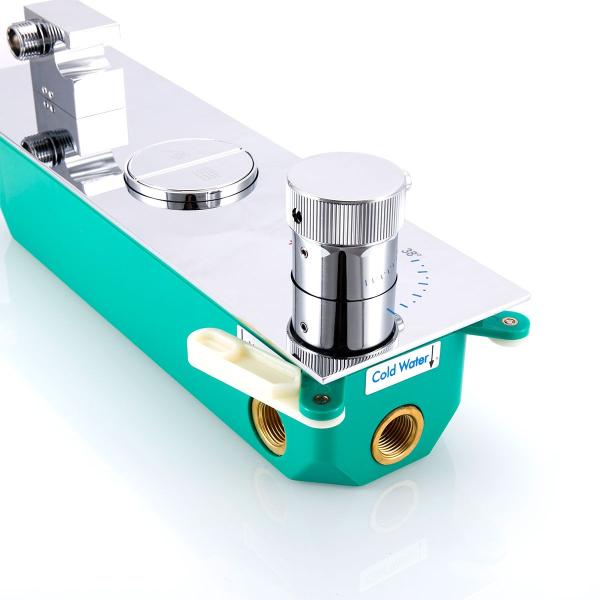 Встраиваемый смеситель Vincea для душа VSCV-422TCH двухфункциональный, термостатический, хром