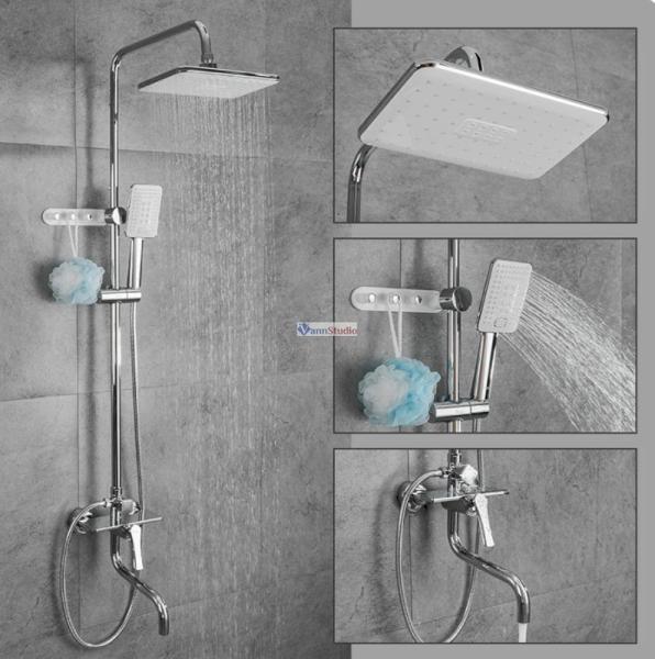 Душевая система Frap F24002 хром для ванны