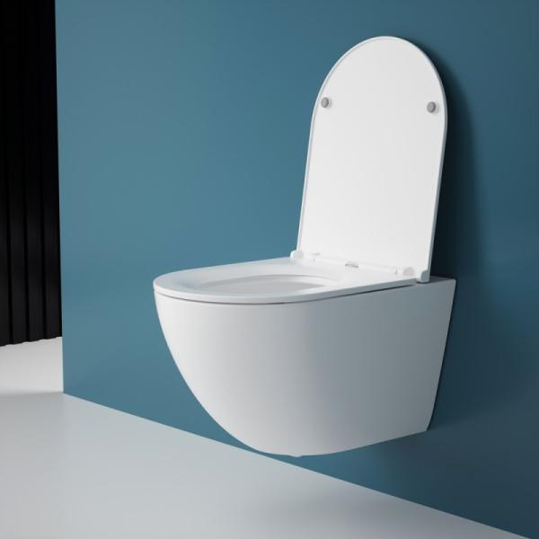 Унитаз ESBANO FORTEX-53T торнадо безободковый подвесной белый 530x360x360