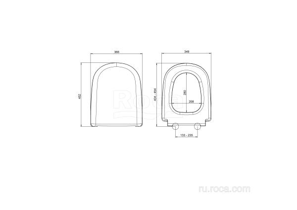 Крышка для унитаза Roca Giralda Soft Close ZRU9000047