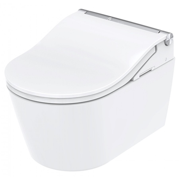 Toto Washlet RW сиденье 391×579×108 мм, с дистанционным управлением с подогревом, дезодорант, сушилка, с функцией EWATER+ для насадки, для унитаза RP CW542ERY, 380×558×335 мм, цвет белый