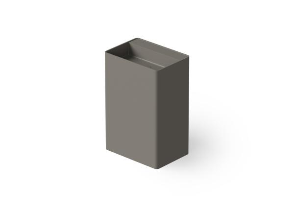 Dea Design раковина 600x420xh900 мм, напольная, искуственный камень, донный клапан с крышкой в цвет раковины, цвет Grey №3