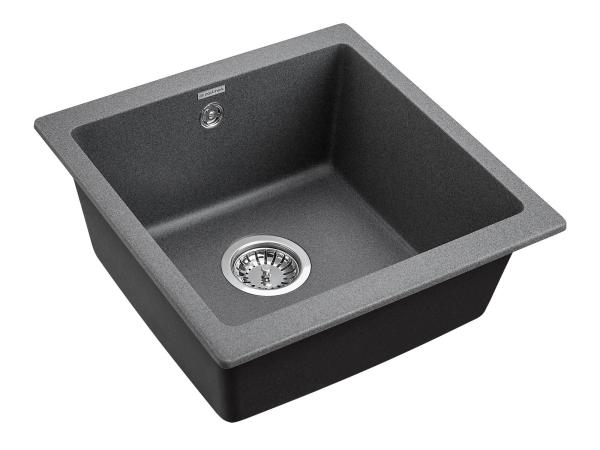 Мойка для кухни Paulmark BRILON, PM104546-DG, графит, 445х460, подст. мон. Paulmark