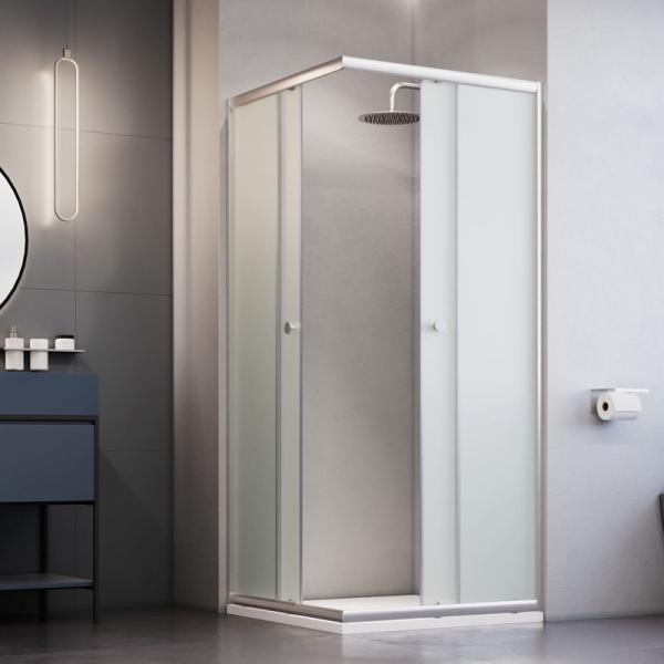 Душевой уголок RGW TN-205-J Dolphin 80x80 Хром белое матовое