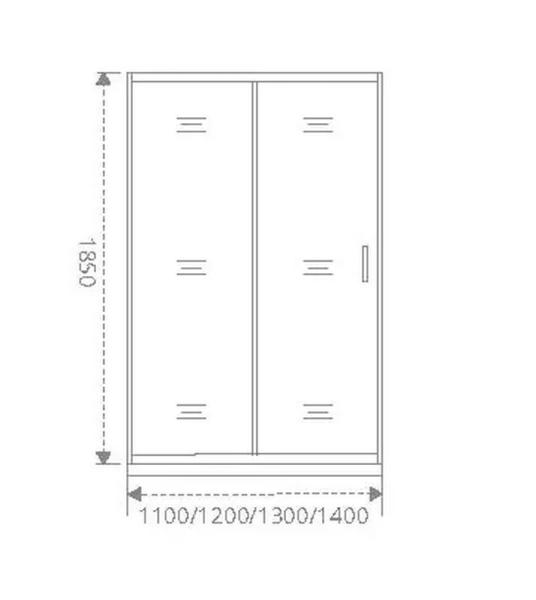 Душевая дверь GOOD DOOR NEO WTW-120-C-CH 120 прозрачное