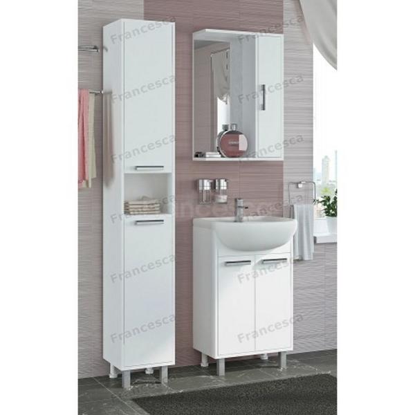 Зеркальный шкаф Francesca Eco 80 белый