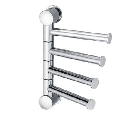 Полотенцедержатель WasserKraft K-1054 4-е рога короткие хром