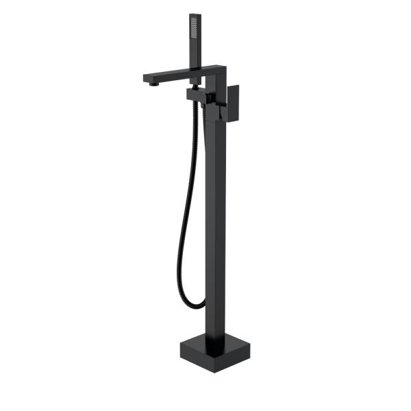 Смеситель напольный Boheme QUBIC Black 479-B
