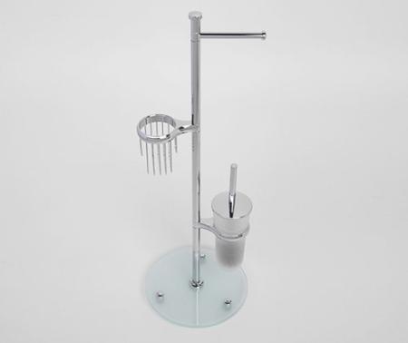 Ершикик туалетный WasserKraft K-1256 напольный хром