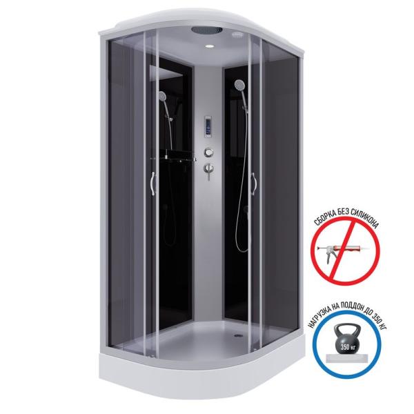 Душевая кабина Niagara NG-3512-14RP 1200х800х2150 низкий поддон 13см стекло тонированное