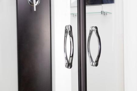 Душевая кабина Niagara NG-6708-14P 900х900х2150 высокий поддон 40см стекло прозрачное черные профиля