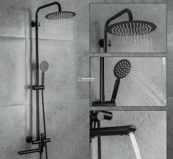 Душевая система Frap F24801-6 черный