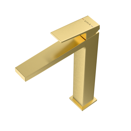 Смеситель VitrA Minimax Square  A4372425EXP однорычажный брашированное золото латунь
