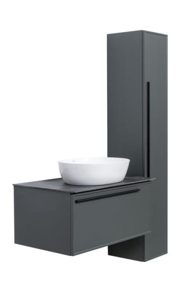 Тумба под раковину LA FENICE Elba Grigio серая 80 FNC-01-ELB-G-80 серый матовый зелёный матовый