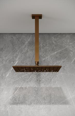 Держатель верхнего душа потолочный Boheme QUBIC Gold 629-QUBIC-G