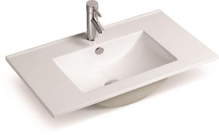 Раковина SantiLine SL-2102 (90) 90,5x46,3 встраиваемая керамическая Белый