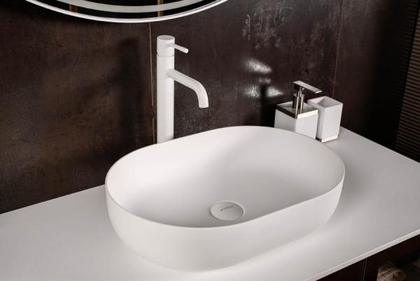 Раковина-чаша Boheme кориан овальная матовая, Slim 500*350*135 879-50