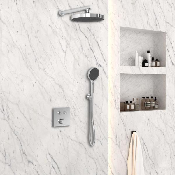 Душевой комплект Vincea Inspire VSFW-4I212CH встраиваемый, двухрежимный, хром