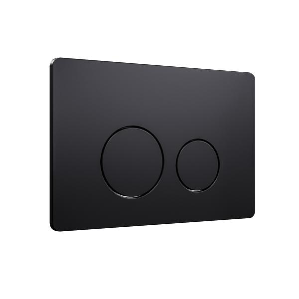 Кнопка смыва KNOTLOR DUET BIS107BL, черный  (серия 1)