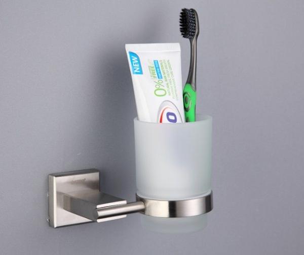 Стакан для зубных щеток Gappo G1706 с держателем. сатин