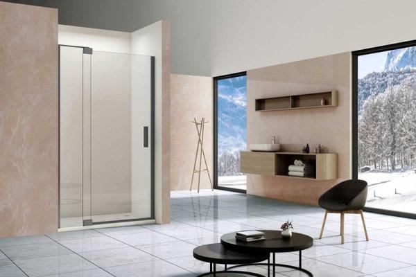 Душевая дверь Vincea Extra VDP-1E1011CLGM, 1000/1100, вороненая сталь, стекло прозрачное