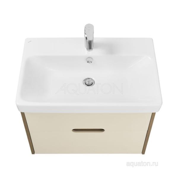 Тумба под раковину AQUATON Оливия 70 бежевый, дуб велл 1A254301OLVG0