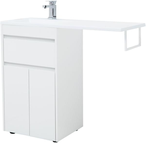 Тумба под раковину Aquanet Токио 48 белый (напольная, 1 ящик, 2 дверцы)