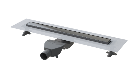 Душевой лоток Boheme Premium Linear 60см, нерж.сталь GUN METAL 982-60-GM