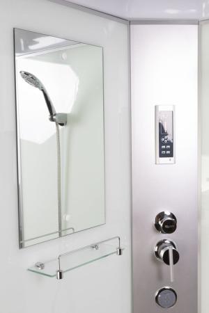 Душевая кабина Niagara NG-1101-14F 900х900х2150 низкий поддон 13см стекло матовое с полкой