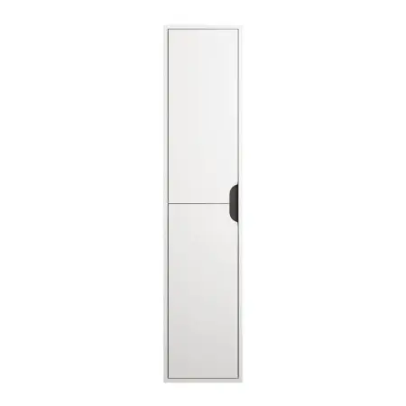 Шкаф-пенал для ванной Uperwood Modul, подвесной, с полками, матовый, белый/графит