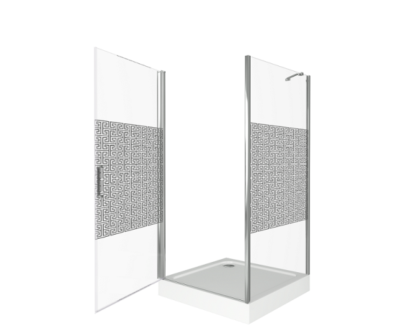 Душевой угол GOOD DOOR Fantasy CR-90-F-CH 90x90 см