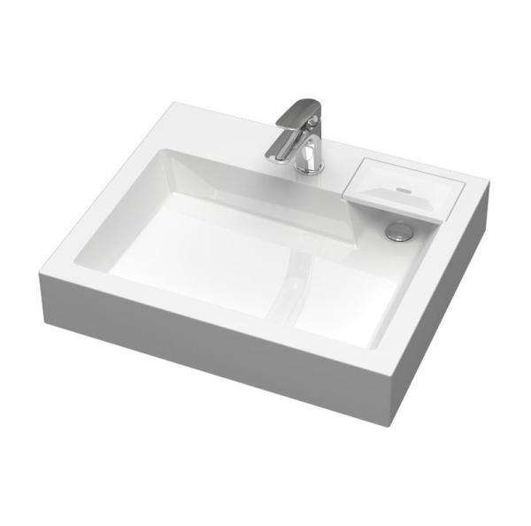 Раковина над стиральной машиной Uperwood Vission, 60*50 см, белая глянцевая