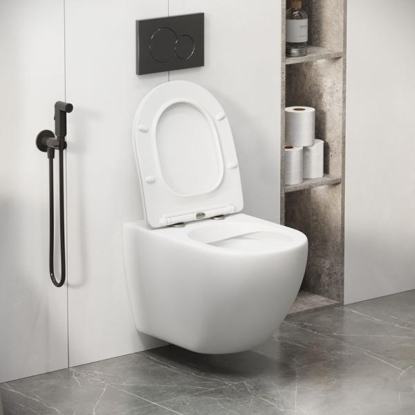 Унитаз Grossman GR-4411MS Color (550*365*395) БЕЛЫЙ МАТОВЫЙ подвесной Безободковый