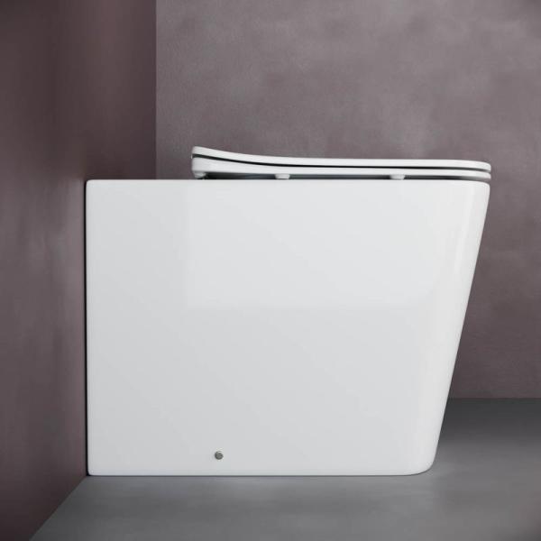 Унитаз Ceramicanova CUBIC Rimless CN1809 напольный с сиденьем SoftClose