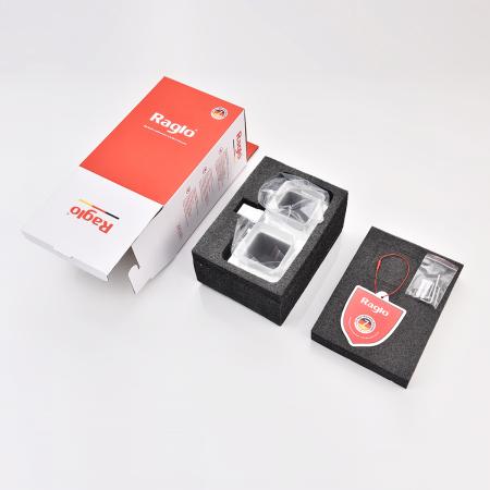 Стакан для ванной комнаты RAGLO R301.08, двойной, хром