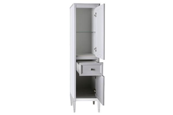 Пенал ASB-Woodline Гранда 40 Белый (патина серебро)