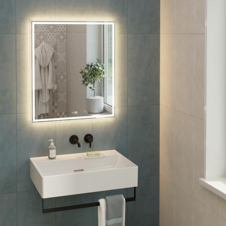 Зеркало Kerama Marazzi TECNO ТЕКНО TE.mi.70 c LED 70 с подсветкой, с функцией антизапотевание, белый глянцевый