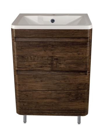 Тумба Style Line Elfante Атлантика 60 напольная, Люкс старое дерево, PLUS