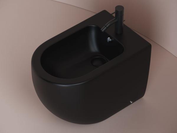 Биде Ceramicanova Metropol CN4005MB Подвесной безободковый чёрный матовый