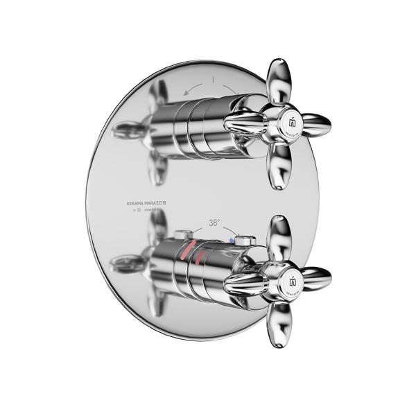Встроенный смеситель Kerama Marazzi MUSE МУЗА 67668EKM.21.018 с регулировкой температуры, хром