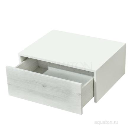 Комод AQUATON Сакура 1A220403SKW80 60 с ящиком,ольха наварра/белый глянец