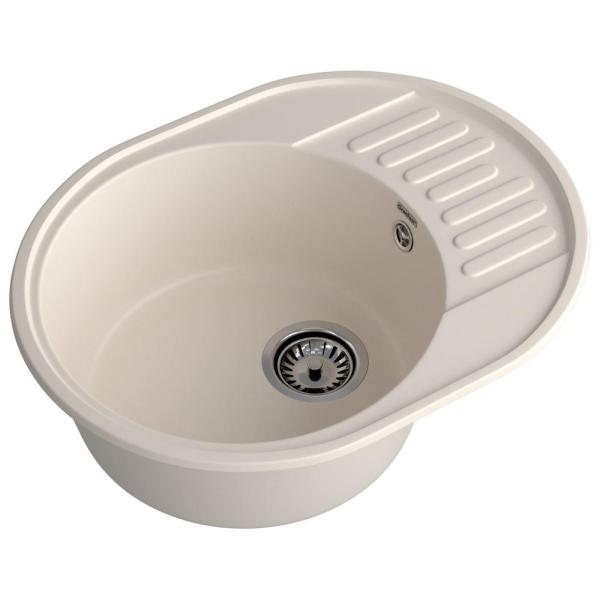 Кухонная мойка GranFest QUARZ 58, белый