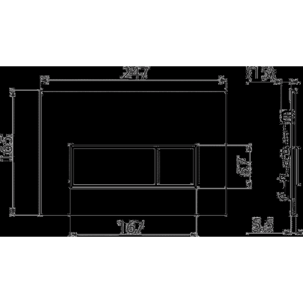 Кнопки смыва AlcaPlast THIN золотой