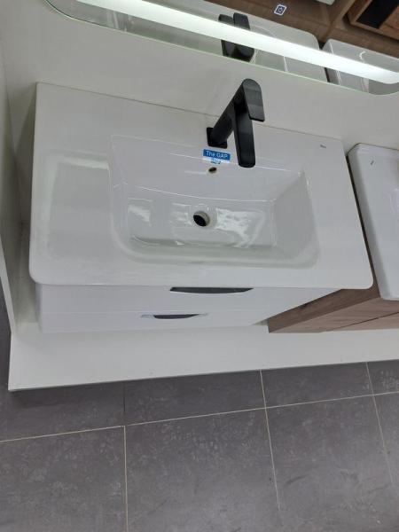 Тумба с раковиной Roca Gap 80 ZRU9302732 белая матовая