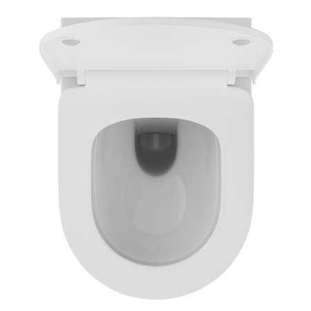 Инсталляция с унитазом VitrA Zentrum Round  9879B003-7200 комплект 4 в 1 с сиденьем микролифт безободковый цвет клавиши глянцевый хром