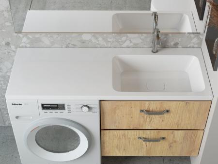 Раковина над стиральной машиной Madera Kamilla 130, правая